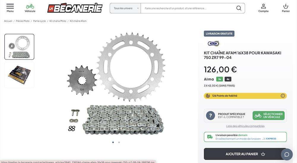 Kit chaîne AFAM : Le choix français pour la polyvalence route et off-road