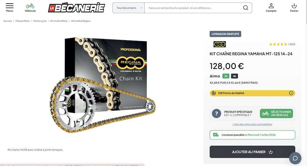 Kit chaîne RK : La robustesse japonaise pour les grosses cylindrées